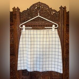 J Jill Plaid Short Mini Skirt Size S